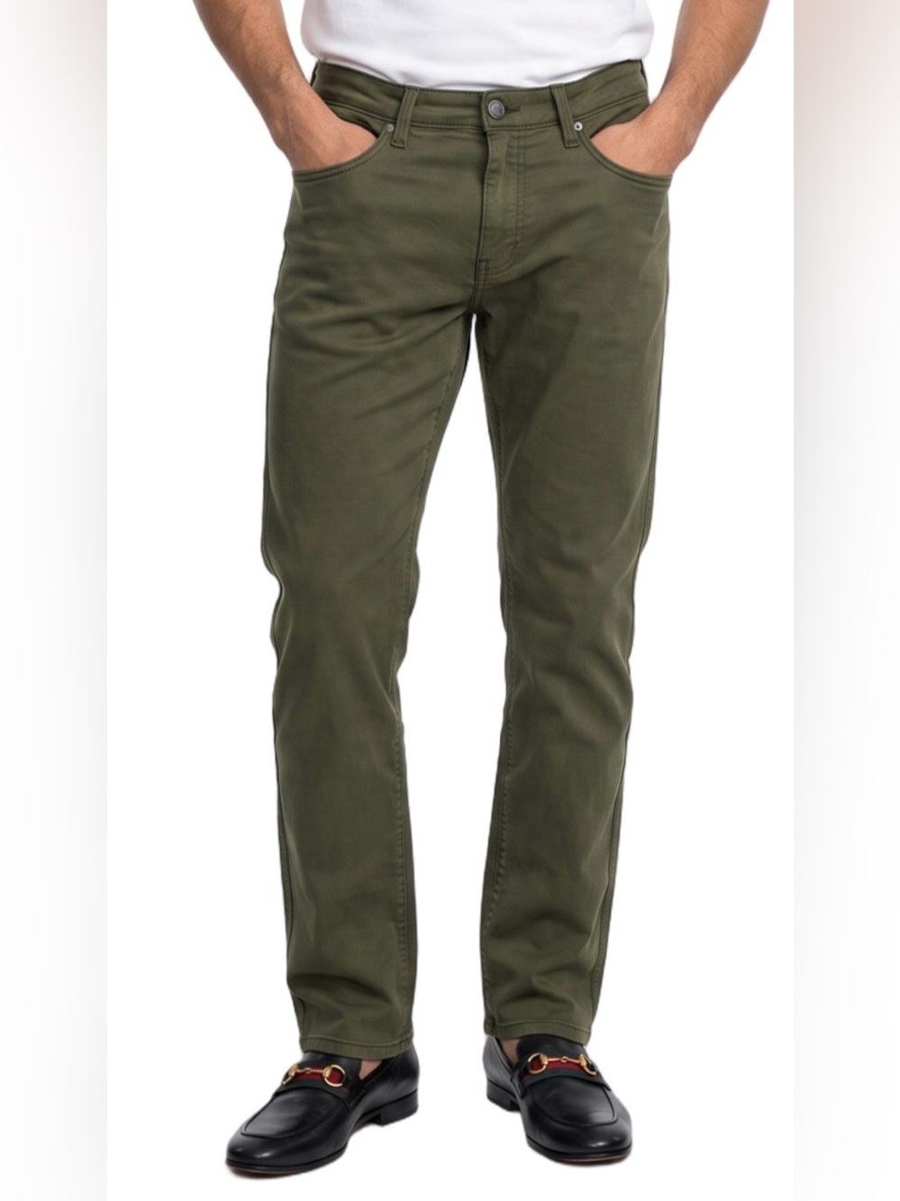 DU/ER Men Olive Green Seriously Technical Fabric NO SWEAT PANT Relaxed 33 x30 - Picture 15 of 16